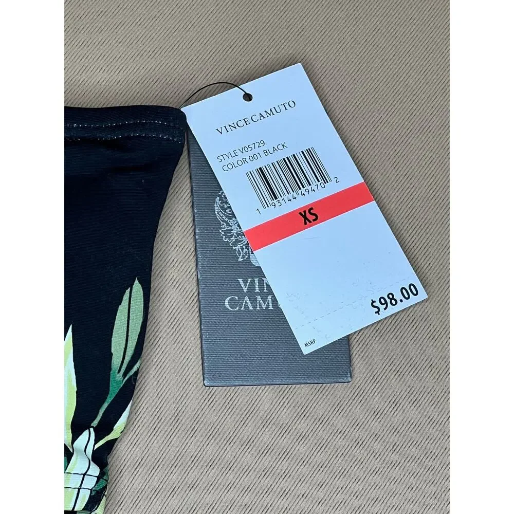 Vince Camuto Pacific Grove Front to Back Bandeau Bikini Top XS NWT